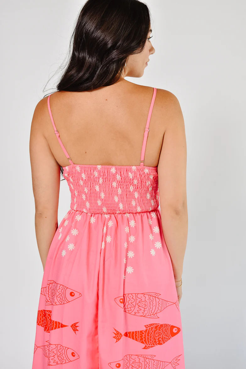 Sardinia Print Midi Dress - Image 2