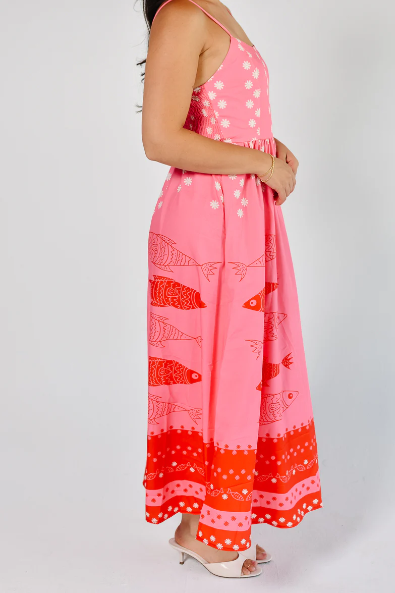 Sardinia Print Midi Dress - Image 4