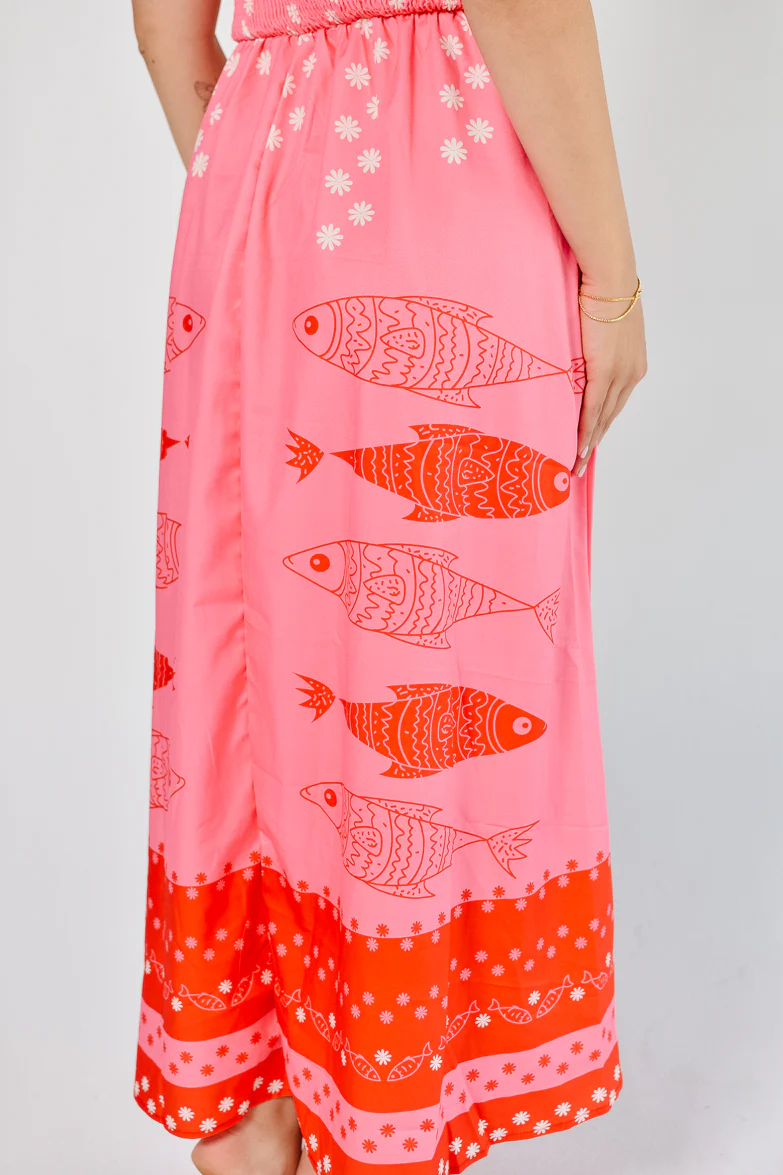 Sardinia Print Midi Dress - Image 5