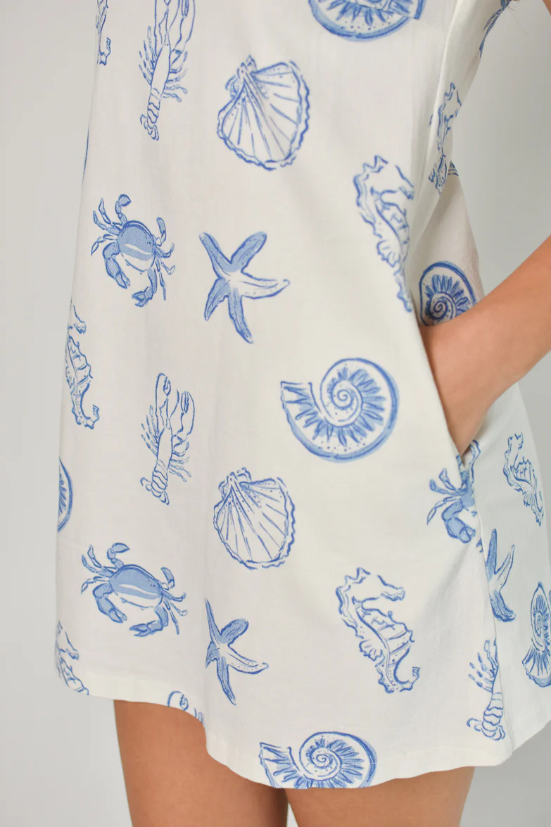 Seaside Seashell Mini Dress - Image 4