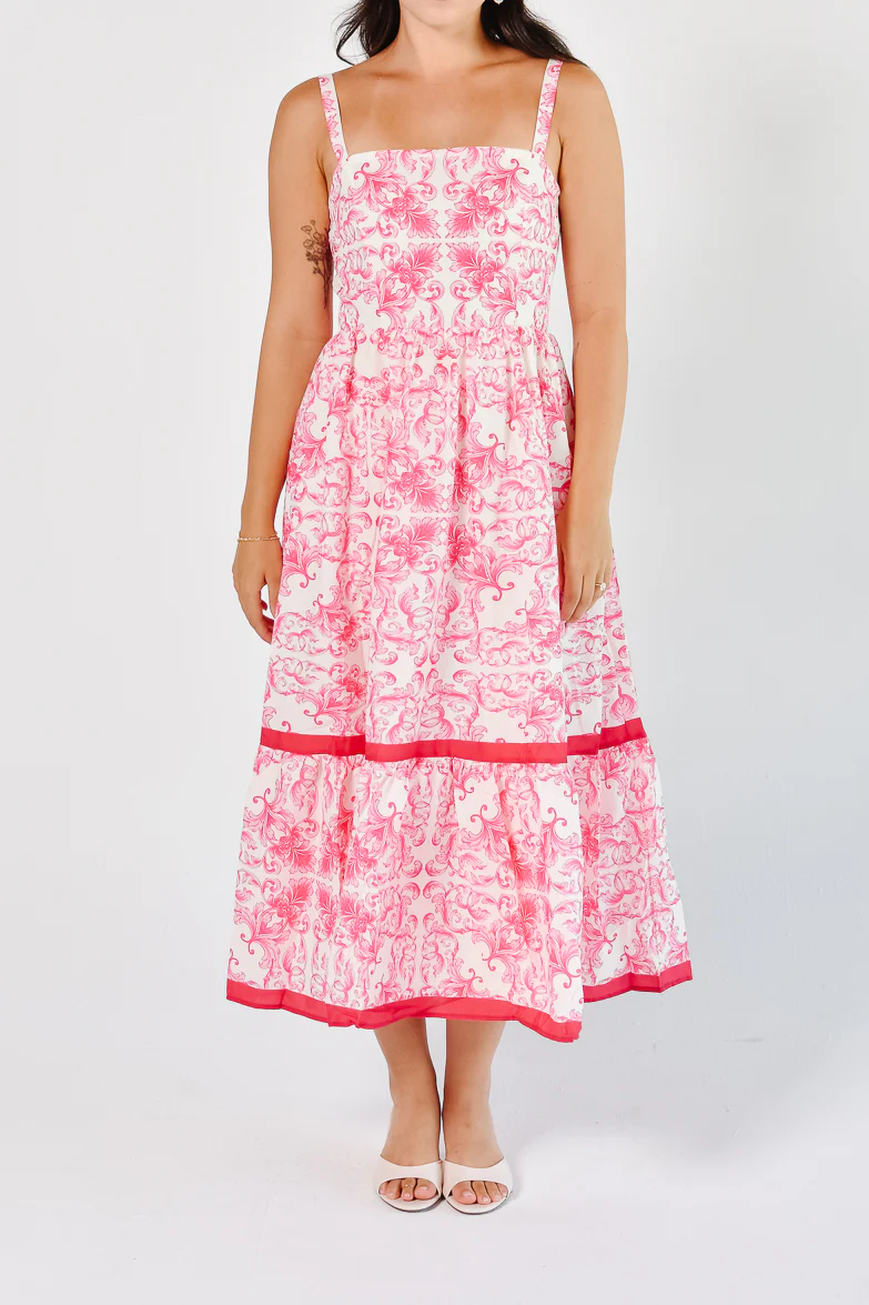 Sicilian Summer Midi Dress - Image 3