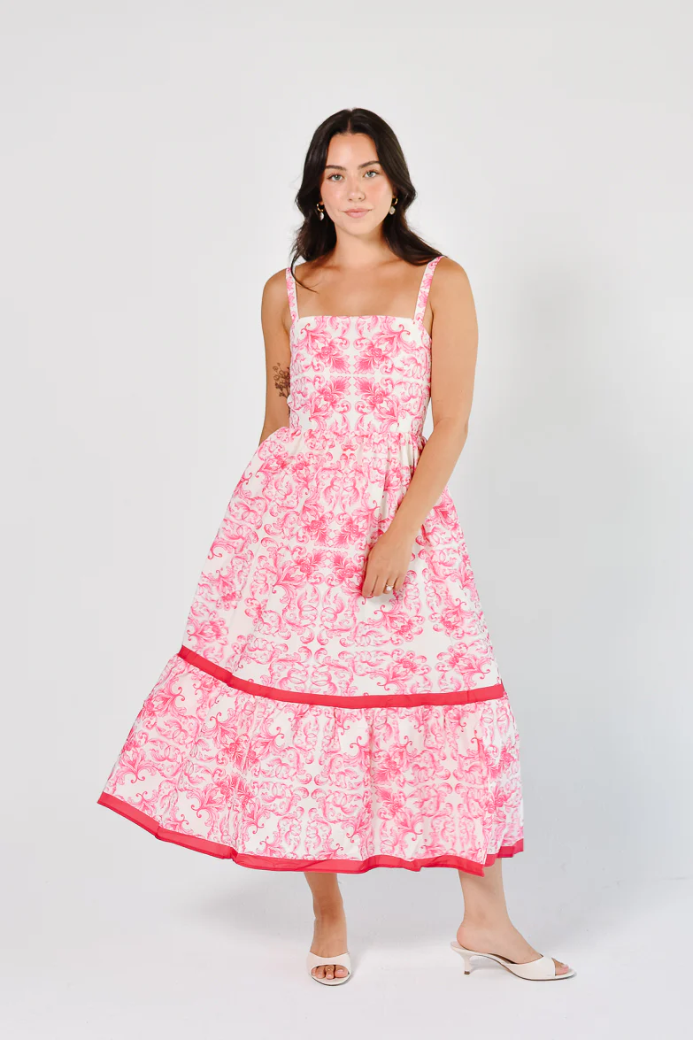 Sicilian Summer Midi Dress - Image 4