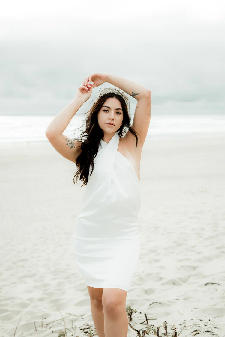 Sienna Satin Halter Mini Dress - FINAL SALE