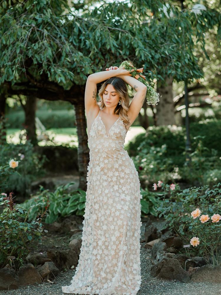Simone 3D Floral Maxi Dress - Image 4
