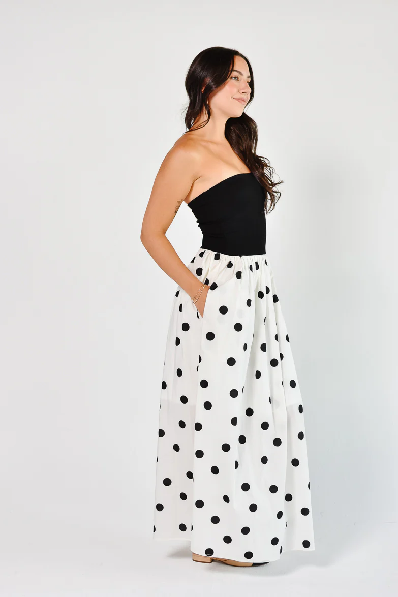 Sofia Polka Dot Maxi Dress - Image 4