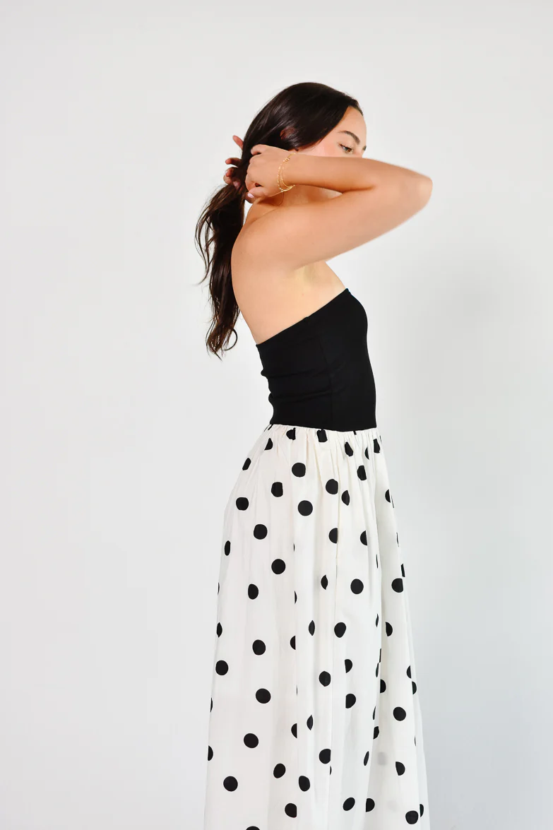 Sofia Polka Dot Maxi Dress - Image 5