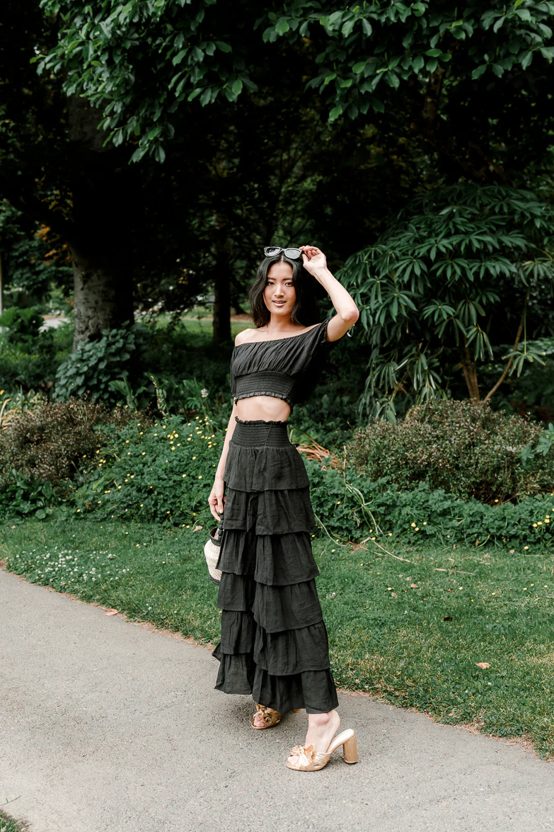 Sofia Black Skirt Set - FINAL SALE - Image 3