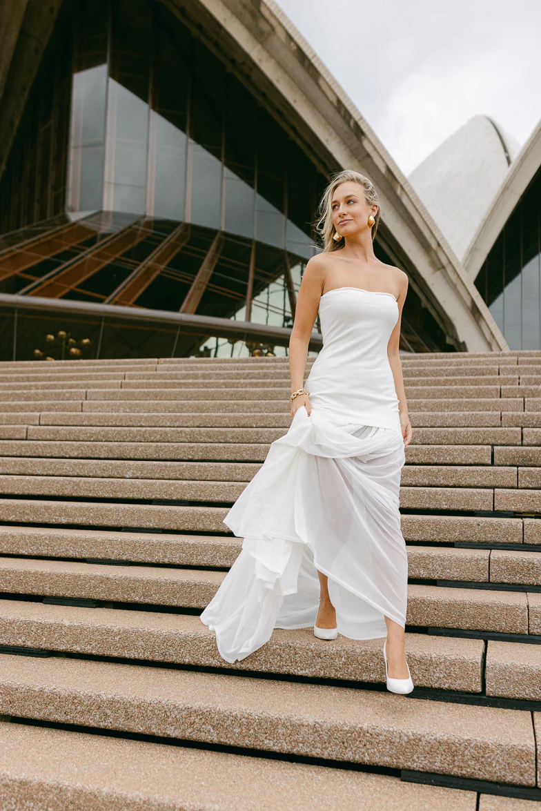 Unforgettable Strapless Maxi Dress with Sheer Skirt - FINAL SALE - Image 5