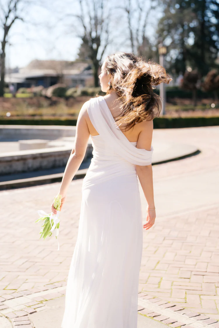Thalia Draped Maxi Dress - Ivory - Image 8