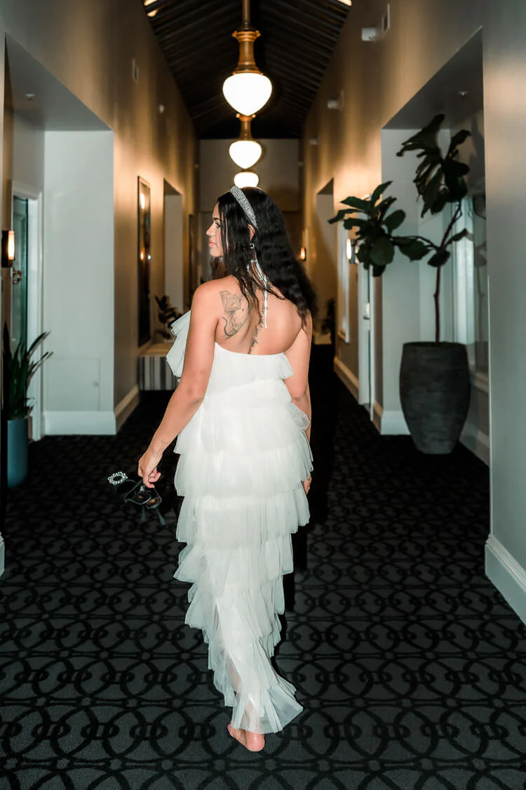 Tremmezina Tulle Halter Maxi - White - Image 7