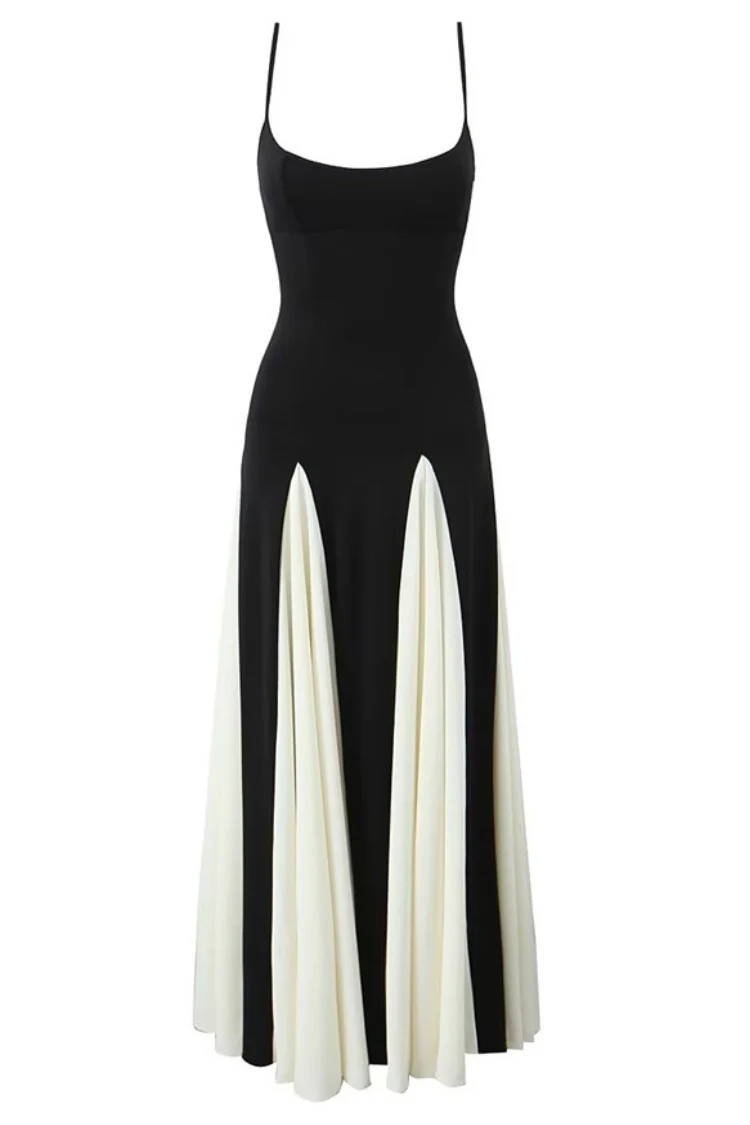Trocadero Black and White Maxi Dress - Image 3