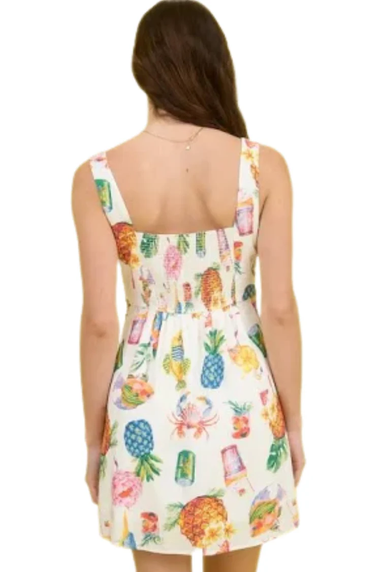 Penelope Cruise Tropical Shell Mini Dress - Image 3