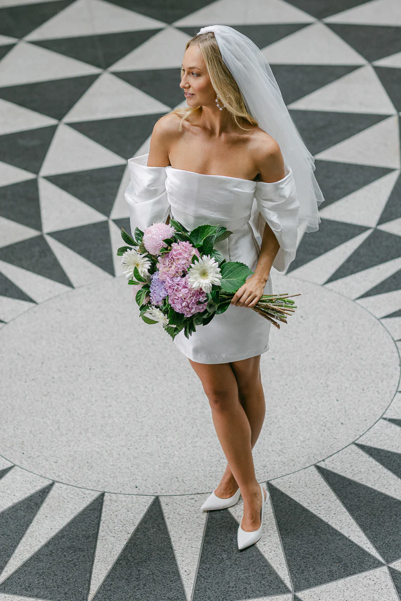 Always Celebrating White Mini Dress with Puff Sleeves - Image 8