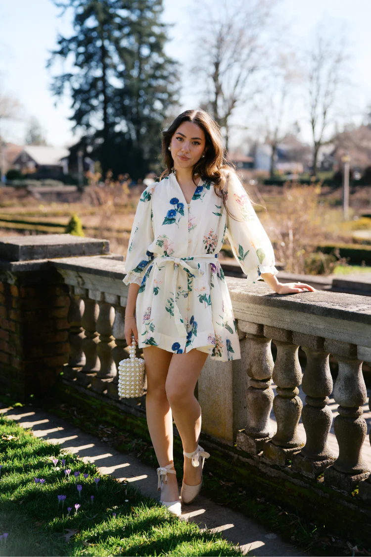 Savannah Wildflower Button Down Mini Dress - FINAL SALE - Image 4