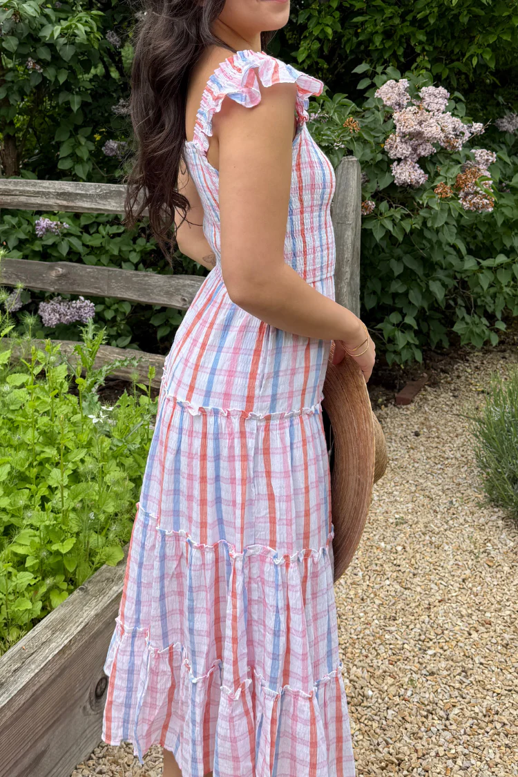 Vero Check Midi Dress - FINAL SALE - Image 3