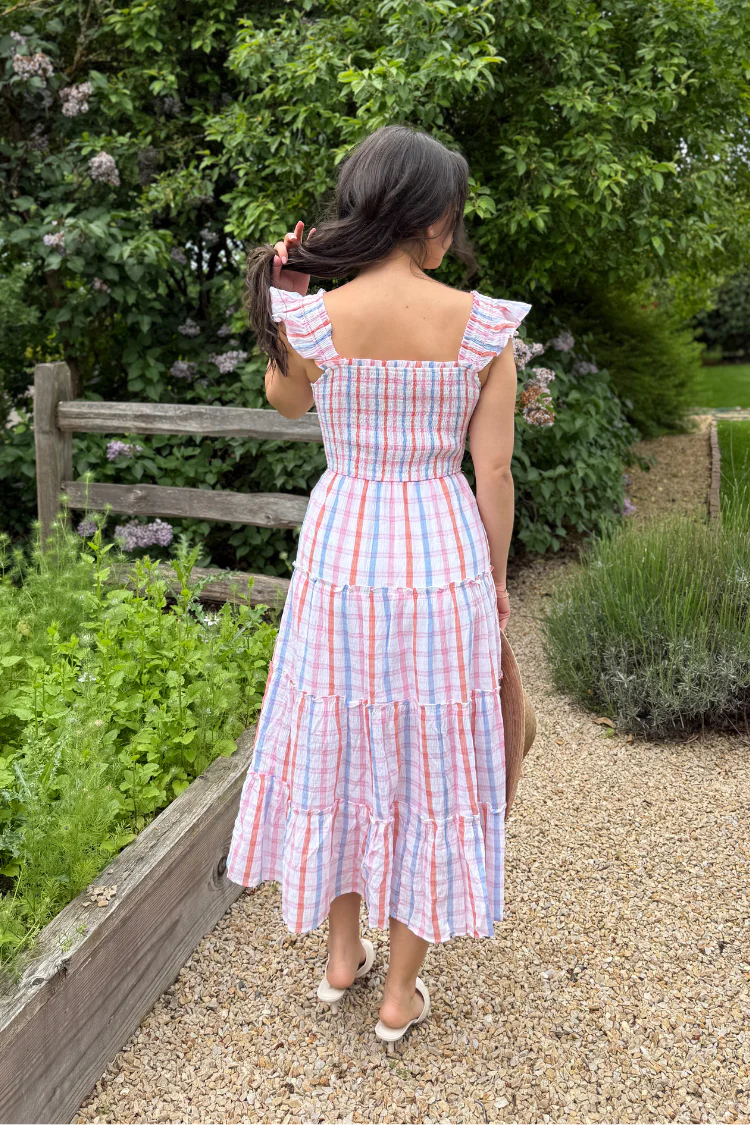 Vero Check Midi Dress - FINAL SALE - Image 4