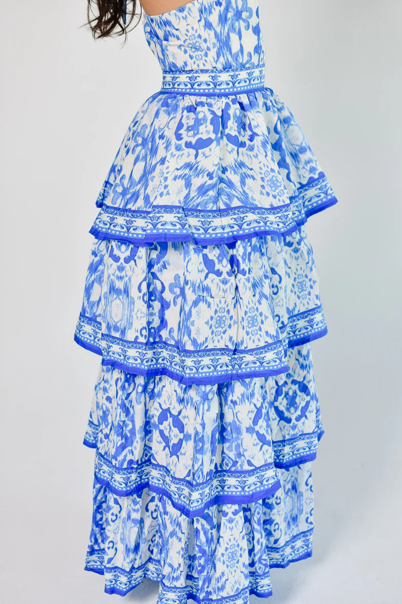 Villa Azzurra Tiered Maxi Dress - Image 4