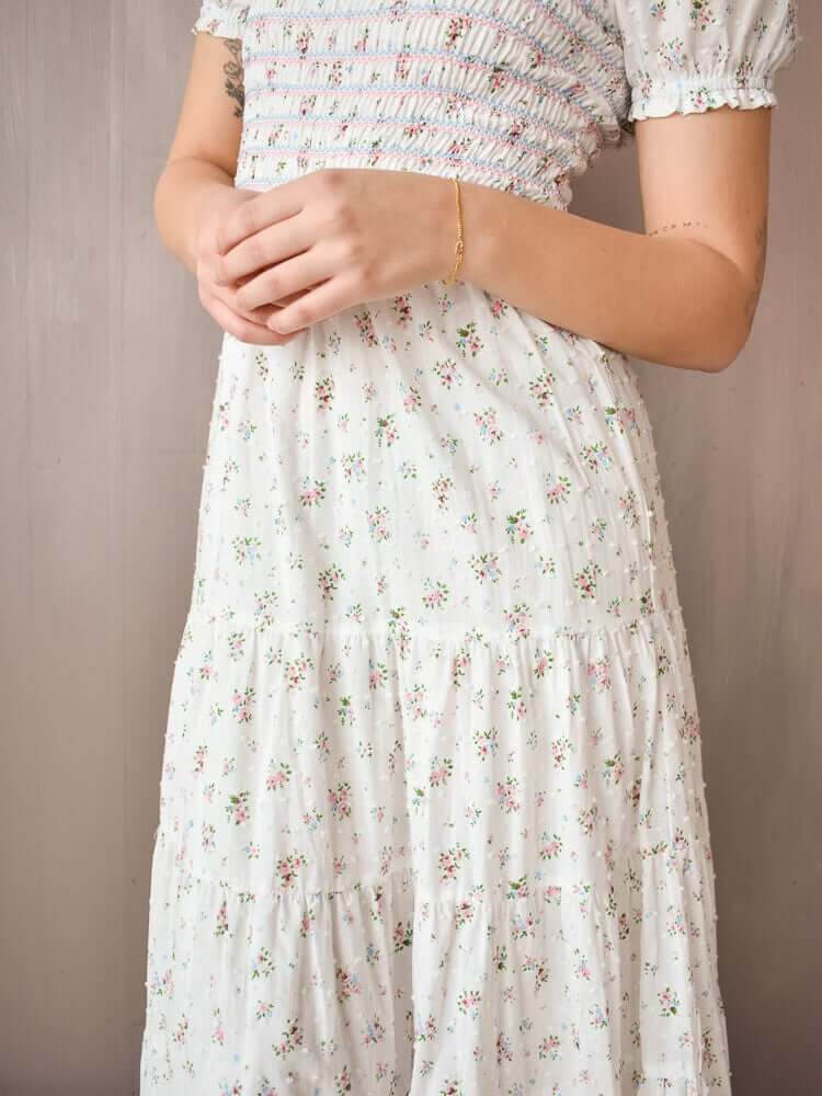 Violet Ditsy Floral Maxi Dress - Image 5