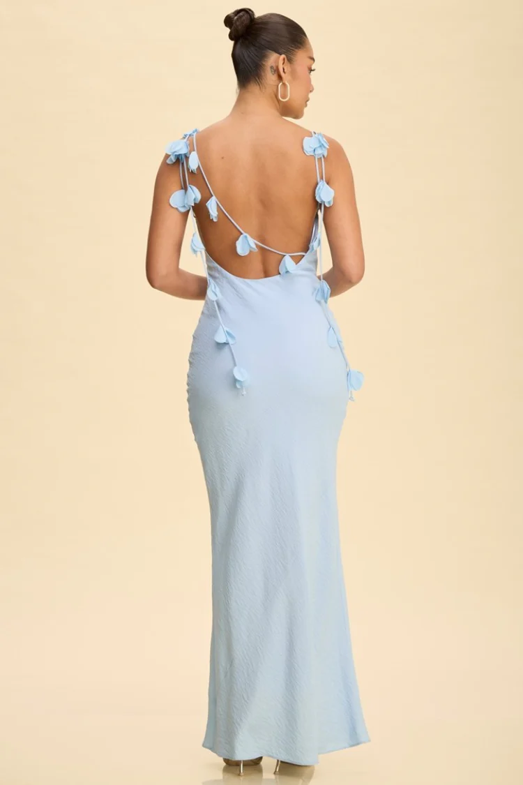 Vittoria Maxi Dress with 3D Petal Details - Image 7