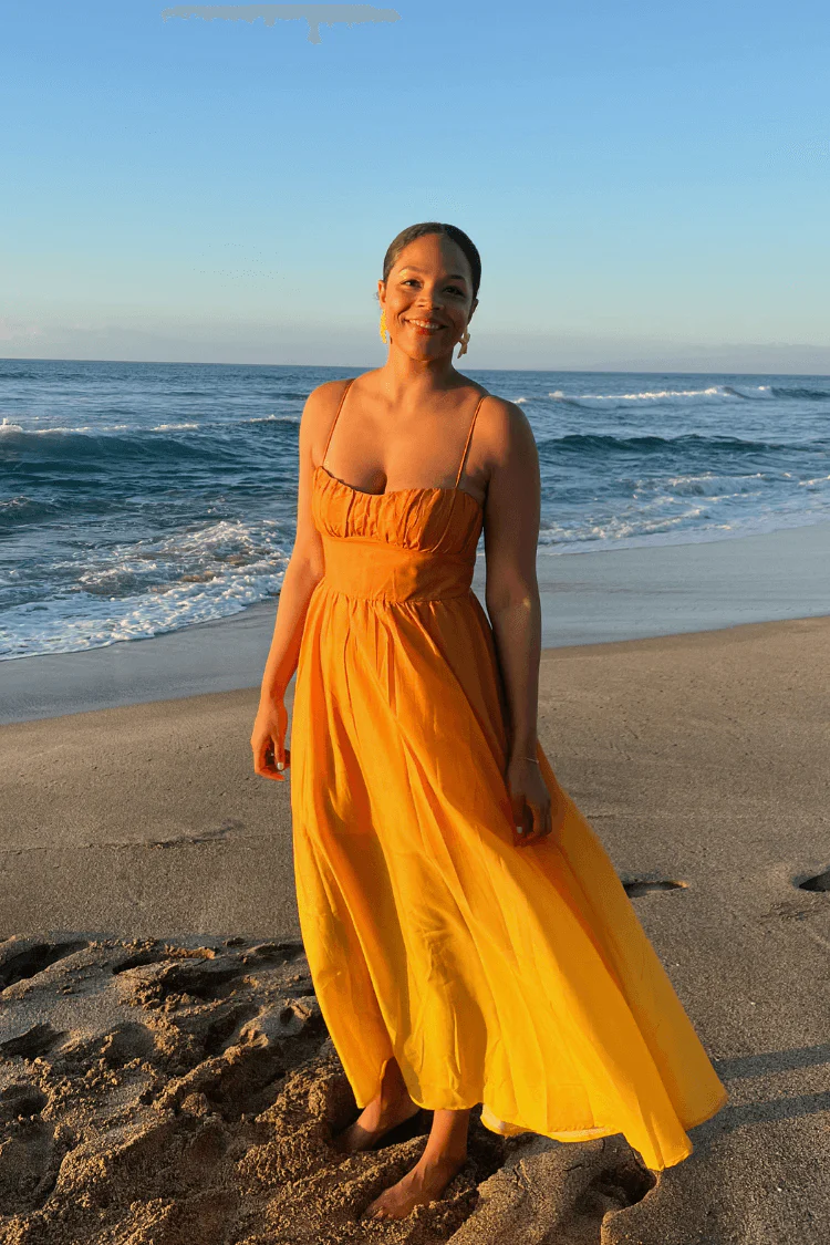 Wailea Sunset Ombre Maxi Dress - Orange - Image 3