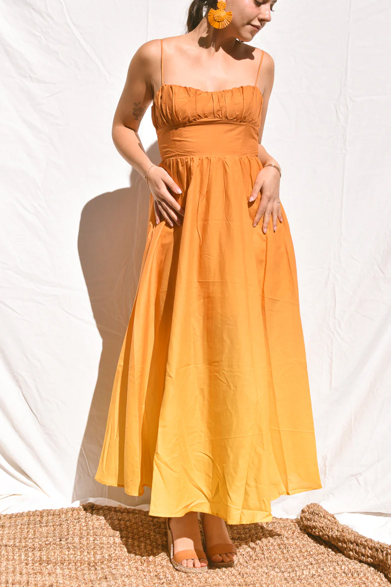 Wailea Sunset Ombre Maxi Dress - Orange - Image 9