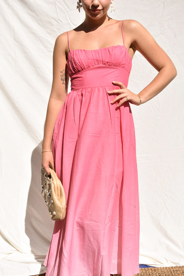 Wailea Sunset Ombre Maxi Dress - Pink - Image 3
