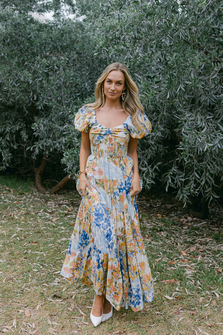 Willow Watercolor Floral Maxi Dress - Image 5